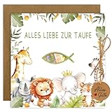 Happirra Karte Taufe Geldgeschenke Verpackung mit Umschlägen, Taufgeschenke für Mädchen Jungs, Geschenk Taufe, Taufkarte Junge Mädchen