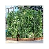 Künstliche Bambus-Sichtschutzwand, dekorative Heckenabdeckung für rissige Wände, Gartenzaun und Hofeingang (120 cm, 20 x 1 m) für mehr Privatsphäre und Ästhetik