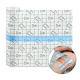 Dyroe Duschpflaster Wasserfest Pflaster Groß Rolle, Tattoo Folie Heilung 15cm*3m, Wasserdicht Transparent Bandage, Second Skin, Medizinisches Klebeband, zum Sport, Duschen