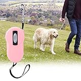 Einziehbares Hundeleine – Duty Pet Le Nylon-Reflexband Befreit den Einziehmechanismus und das Nylonband Beim Gehen (Rosa)