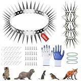 Marderschutz Fallrohr Edelstahl 300 cm, Marderabwehr Fallrohr mit Zubehör, Katzenabwehrgürtel Marder Ratten & Katzen, Marderabwehrgürtel für Haus, Dachrinne, Hauswand, Garten, Baum