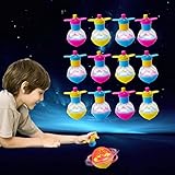 Kindergeburtstag Mitgebsel,12 Stücke Led Gyroskop Gyro Spielzeug Partytütenfüller für Kinder Goodie-Beutebeutel, Party-Mitgebsel Spaß Klassenzimmer-Belohnungen, Pinata Füllung Farbe Zufällig (12Pcs)