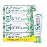 Zahnpasta - Sensodyne ProSchmelz Tägliche Zahncreme, für fortschrittlichen Zahnschmelzschutz - Stärkt, schützt, schmeckt, 4x75ml