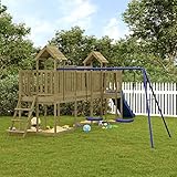 Juroupi Spielturm Kinder Spielplatz FüR Garten Spielturm Outdoor Spielhaus ZubehöR Outdoor Spielplatz Kinder Outdoor Imprägniertes Kiefernholz 3155848