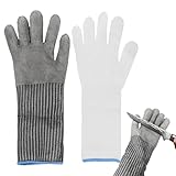 Opvonxeh Kitchen Safety Accessories | rutschfeste Küchenhandschuhe | Lebensmittelschutzhandschuhe, mehrere Funktionen, Cut-out-Handschuhe, Sicherheitsausrüstung, Edelstahl, Küchenhandschuhe