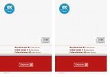 BRUNNEN Karteikarten A5 dotted (Packung mit 2)