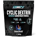 Cyclic Dextrin (Cluster Dextrin®) 1000 g - Premium Kohlenhydrat Pulver - Hochverzweigtes zyklisches Dextrin - Patentiertes Energy Pulver für mehr Energie - Hohe Bioverfügbarkeit - Vegan