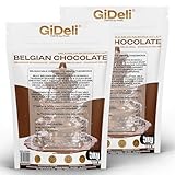 GiDeli Belgische Schokolade 2 x 5kg - Pralinen Chips, Schokodrops Zuckerfrei - Vollmilch-Kuvertüre - Perfekt für Schokofondue, Backen, schokobrunnen, Desserts & Glasuren