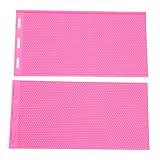 2pcs Beeswax Presseblatt, Silikonbienenwachsblechleisten, Flexible Bienenwachs -Fundamentblätter Pressemaschine Maschine Halten Sie Vorhöhergeräte.