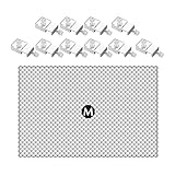 Sharplace Aquarium-Bildschirmnetze, Anti-Sprung-Netz, Aquarium-Sprungschutz, Mesh-Bildschirmnetz, Aquarium-Abdeckung, oberes, 80x106cm 10 Klammern