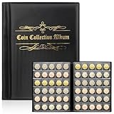 480 Stück Münzsammlung 2 Euro Münzen Sammelalbum, Münzalbum Münzen Aufbewahrung für Sammler, 27mm Coin Album Münzsammelalbum für Münzsammler