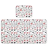 Valentine's Red Heart Kühlende Baby-Matratzenschoner, 71,1 x 132,1 cm, atmungsaktive Kinderbettpolsterung für Kleinkinder