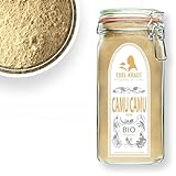Camu Camu Pulver BIO 750g im Premium Drahtbügelglas | EDEL KRAUT - 100% naturreines PREMIUM Camu Camu - frei von jeglichen Zusatzstoffen aus kontrolliert biologischem Anbau