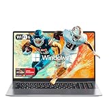 KAIGERR Gaming Laptop AMD Ryzen 7 5825U 16 Zoll IPS 16 GB DDR4 (2 x 8 GB, Dual Channel) 512 GB M.2 2280 NVMe SSD Tastatur mit Hintergrundbeleuchtung, WIFI6, HDMI-Typ-C USB