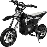 Actionbikes Motors Elektro Motorrad Kinder | 𝟐𝟒 Volt 𝟐𝟓𝟎 Watt Motor bis 𝟐𝟐 km/h | E Bike | Dirt Bike | Electric Bike | Motocross | Pocketbikes | Pocketbike | Dirtbike ab 6 Jahren (Schwarz)