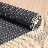 Gruytoie 135x135cm Retro Carbonization Natural Schilf Vorhang,Bambusrollo Bambus Raffrollo,Rollo Bambus Handgewebt,Sonnenschutzrollos,Atmungsaktiv,Wand Hauptdekorationen,Außenterrasse