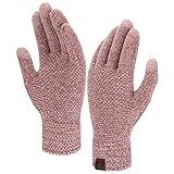 Damen Winter Touchscreen Handschuhe für kaltes Wetter, Chenille Warme SMS Handschuhe für Radfahren Fahren Laufen