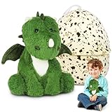 Mineup Plüsch Dinosaurier, Dino Kuscheltier, Dinosaurier Im Ei Stofftier Plüschtier,Dinosaurier Kuscheltier Dino Baby Im Ei Weich, Dino Ei Ohnezahn Kuscheltier, Ostern Geschenk Für Jungen Mädchen