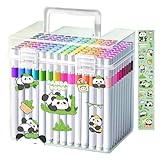 Sghtil Filzstifte-Set – wasserdichte Marker, wischfest, leuchtende Farben, langlebig für Schule, Zuhause, Reisen und Ostergeschenke