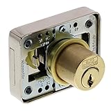 Burg-Wächter Möbelschloss, Messing-Stiftzylinder, MZ 23mm
