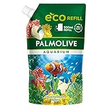 Palmolive Seife Aquarium 1 x 500ml Nachfüllbeutel - milde Handseife zur sanften Reinigung der Hände, dermatologisch getestet