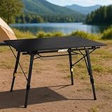 Onbest Campingtisch klappbar für 2 Personen – Leichter Alu-Klapptisch mit Netztasche und Tragetasche – Ideal für Camping, Garten, Angeln und Outdoor