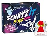 moses 90152 Konzept Schätz it-if You can, Quiz und Ratespiel für Halbwisser, Wissensspiel mit 150 außergewöhnlichen Fragen, Gesellschaftsspiel für 2-5 Spieler ab 14 Jahren, White
