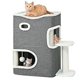 Katzenhaus Indoor Faltbare, Katzenhöhle Große Katzen, Katzenhöhle mit Kratzfläche für Regal, Haus,cat House cave, katzenbett höhle katzenverstec katzenhöle Katzentonne Klettern