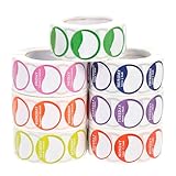 DEARMAMY 7 Rollen Ablösbare Wochentag Aufkleber Bunte Montag bis Sonntag Etiketten für Lebensmittelbehälter und Vorratsmanagement in Küche und Restaurant