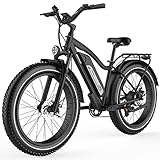 Himiway Cruiser ebike mit 48V 17.5Ah/840Wh LG Akku Elektrofahrrad 56-96km Reichweite SUV E-Mountainbike 26' X 4' Kenda Fettreifen Damen & Herren Shimano 7S EU-Konform 250W 25km/h 32kg zum Pendeln