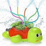 Wasserspielzeug Kinder Sprinkler Kinder Kiztoys,Sommer Wassersprinkler Spielzeug im Schildkröt Design für Garten Outdoor Aktivitäten,Sprühen Sie Wasserspielzeug für Kleinkinder Mädchen Jungen