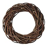 Rayher Hobby Rayher 65007000 Weidenkranz ungeschält, ca. 25 cm ø, Höhe ca. 6 cm, Adventskranz, Türkranz, Naturkranz, Weidenring, Kranz aus Weide, Natürlich
