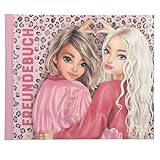 Depesche 13936 TOPModel Leoheart - Freundebuch in Rosa, mit Model Motiv und Leo-Muster, Freundschaftsbuch mit 108 Seiten zum Eintragen und Verzieren