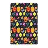 JUMBEAR Halloween Fun Kürbiskorb Spannbettlaken, Spannbettlaken für Neugeborene, gemütlich und atmungsaktiv, Kinderbettlaken für Jungen und Mädchen, pflegeleicht, weiches Spannbetttuch - S