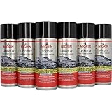 NIGRIN Lackspray, 6 x 400 ml, schwarz glänzender Autolack, schützt Felgen und Karosserie vor Rost, schnell trocknend