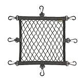 Motorrad Trägersysteme,KKnoon Motorrad Gepäcknetz Helmnetz Aufbewahrungsnetz mit 8 Haken Motorradhelm Netz Elastisch Spannnetz Sicherungsnetz Transportnetz für Motorrad