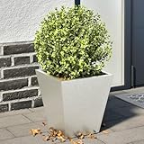 Xichuzi Pflanzkübel 2 STK. 30x30x30 cm Edelstahl, Blumentopf Gross, Blumenkasten Balkon, übertopf, Pflanzkasten, Flowerpot, Kräuterbeet Für Die Küche, Vertikalbeet - 851047