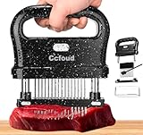 Ccfoud Fleischklopfer, Fleischzartmacher Meat tenderizer 48 Edelstahl Ultra Sharp Nadel Klingen Tenderizers, Manuelle Küche Kochwerkzeug für Steak Rindfleisch Huhn Schweinefleisch