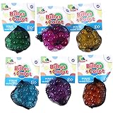 FLYPOP'S - Transparente Kugeln - Freizeitspiel - 033033 - Zufällige Farbe - Glas - Geschicklichkeitsspiel - Kinderspielzeug - 1,6 cm x 1,6 cm - Ab 3 Jahren.