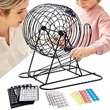 Deluxe Bingo Game Set, Bingo Lotterie -Maschine - Jumbo Bingo Cage Bingo Game Machine Cage | Autoblattern