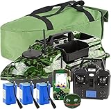 Fishing Finder Bait Boat with GPS Remote Control, LCD Screen, Portable Fish Finder, 125kHz Sonar Frequency, 100.0 m Detection Sensory