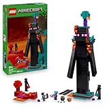 LEGO Minecraft 2in1 Der Enderman-Turm - Modulares Gaming Spielzeug - Lässt Sich in 2 Festungen umbauen - Mit 4 Minifiguren zum Sammeln - Gamer Geschenk für Jungen und Mädchen ab 9 Jahren - 21279