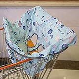 SPYMINNPOO Babysitzbezug, Weicher, Tragbarer Babysitzbezug mit Aufbewahrungstasche für Einkaufswagen und Hochstuhlschutz, Maschinenwaschbares Esszimmerstuhlkissen für Kleinkinder, 25,5 X 13,7 X 15,7