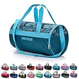 meteor Sporttasche Kinder 25L runde Tasche Gym Tasche Herren schwimmtasche Reisetasche Urlaubstasche klein Fitnesstasche Kindertaschen Schule-Taschen turntasche Jungen