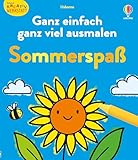 Kleine Kreativ-Werkstatt – Ganz einfach ganz viel ausmalen: Sommerspaß: sommerliches Malbuch mit breiten Konturen und einfachen Formen – für Kinder ab 3 Jahren (Kleine-Kreativ-Werkstatt-Reihe)