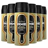 AXE Bodyspray Gold Caramel Billionaire Limited Edition | 6x 150ml Deo ohne Aluminium | Männerdeo Deodorant gegen geruchsbildende Bakterien und unangenehme Gerüche
