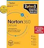 Norton 360 Deluxe 2022, 2+1 Edition, Antivirus, Unlimited Secure VPN, Password Manager | 3 Geräte | 1 Jahr | PC/Mac/Android | Aktivierungscode in Originalverpackung