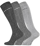 VCA 3 Paar Original COMFORT Herren-Kniestrümpfe, Baumwolle mit Elasthan, ohne Gummidruck