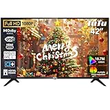 TuTu Fernseher 42 Zoll (106cm) Full HD LED TV Triple Tuner (DVB-T/T2-C-S/S2) HDMI USB CI/CI+ Hotelmodus USB-Media Player (2023)