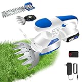 Elektrische Heckenschere, 2-in-1, Akku, 12 V, 1500 mAh, elektrische Astschere für Hecken und Sträucher